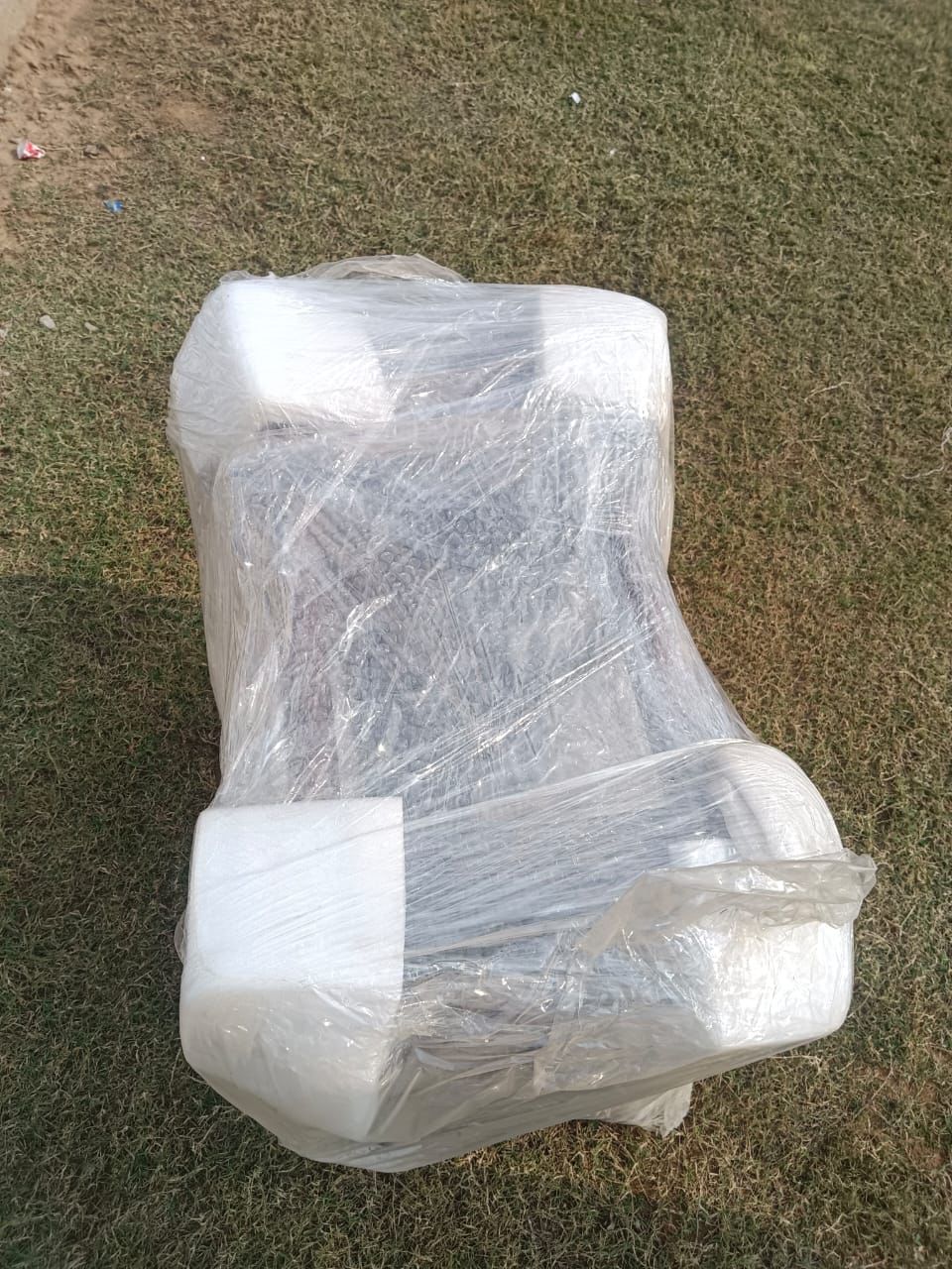 Executive office chair wrapped with corner foam